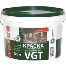VGT (ВГТ) - Краска для внутренних и наружных работ  ВД-АК-1180 "Белоснежная"
